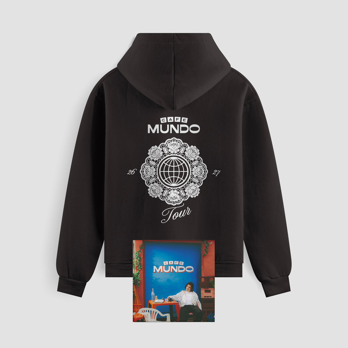 Pack CD Cafe Mundo et hoodie noir Carbonne