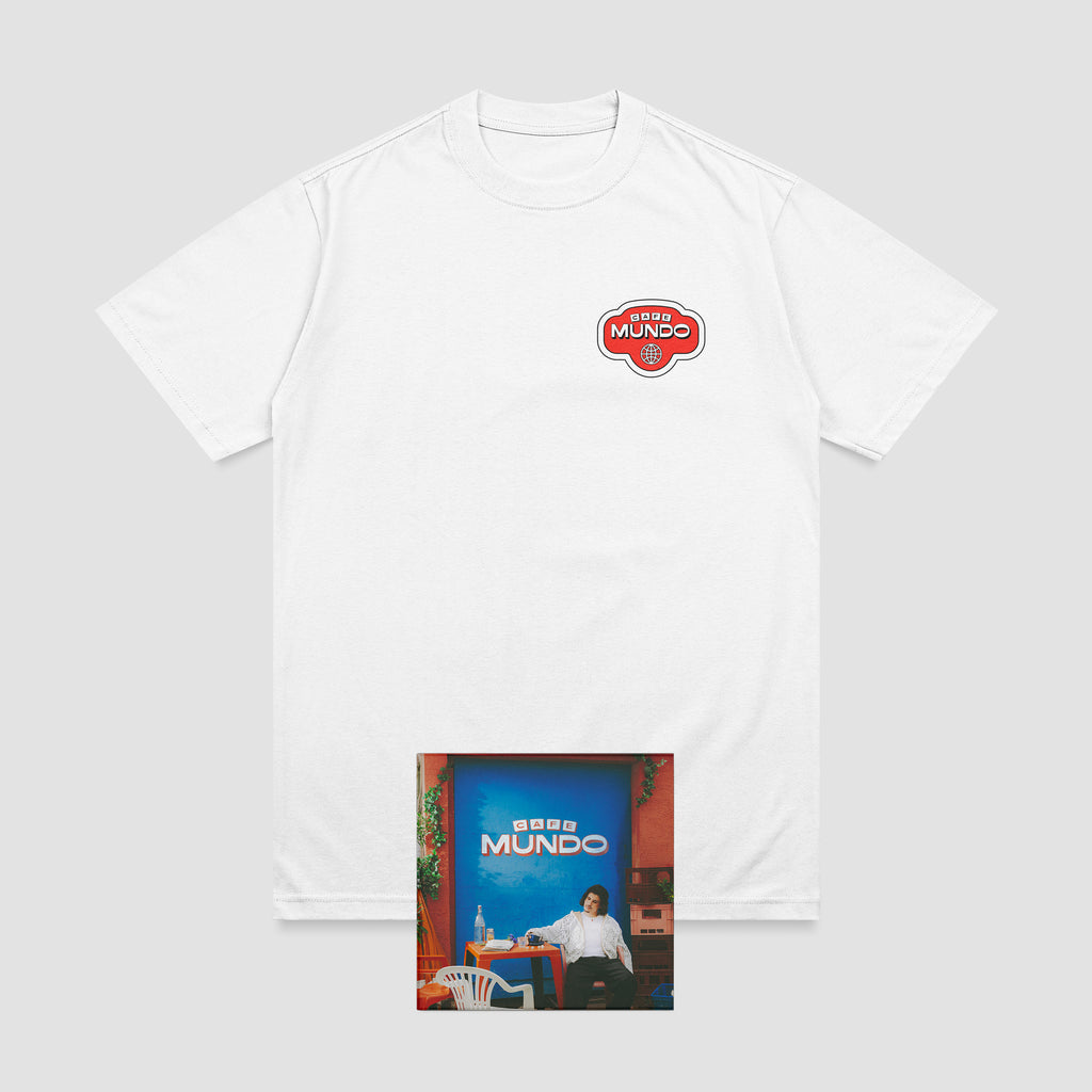 Pack CD Cafe Mundo et T-shirt blanc Carbonne