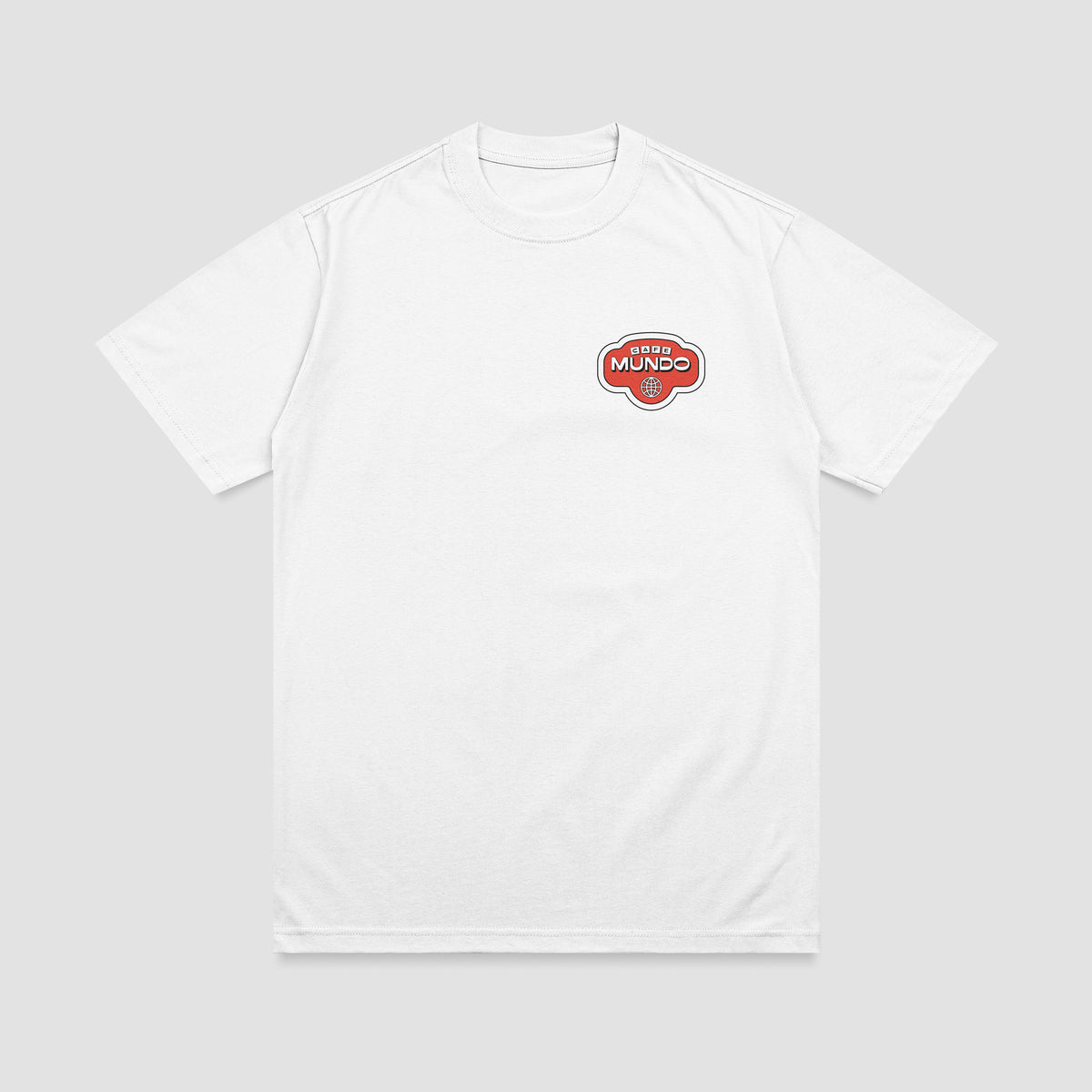T-shirt blanc Cafe Mundo de Carbonne