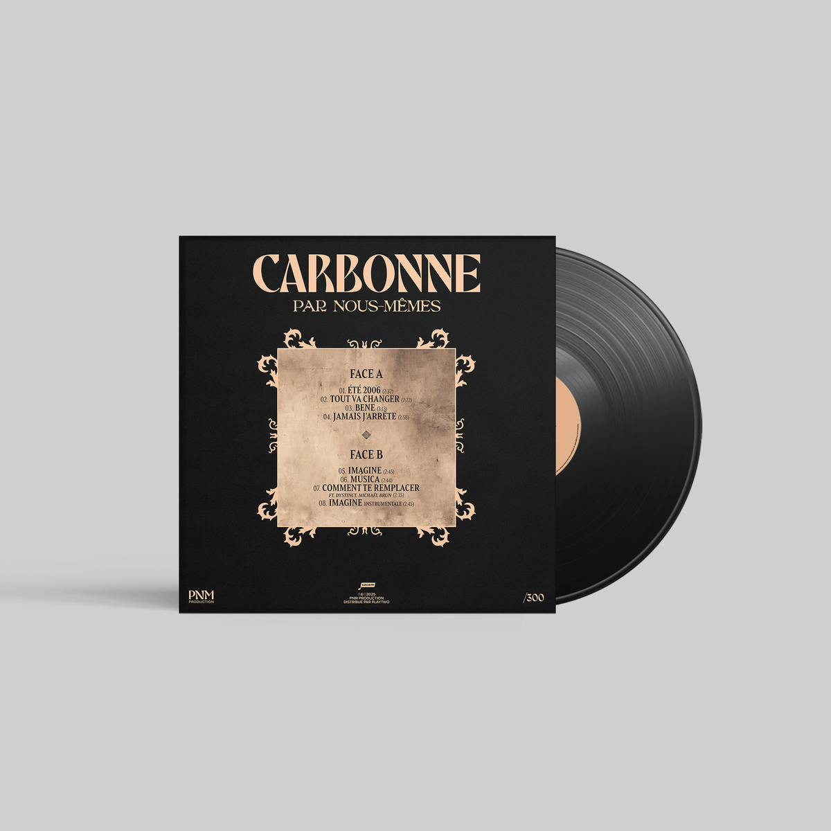Vinyle Par Nous-Mêmes de Carbonne, verso de la pochette